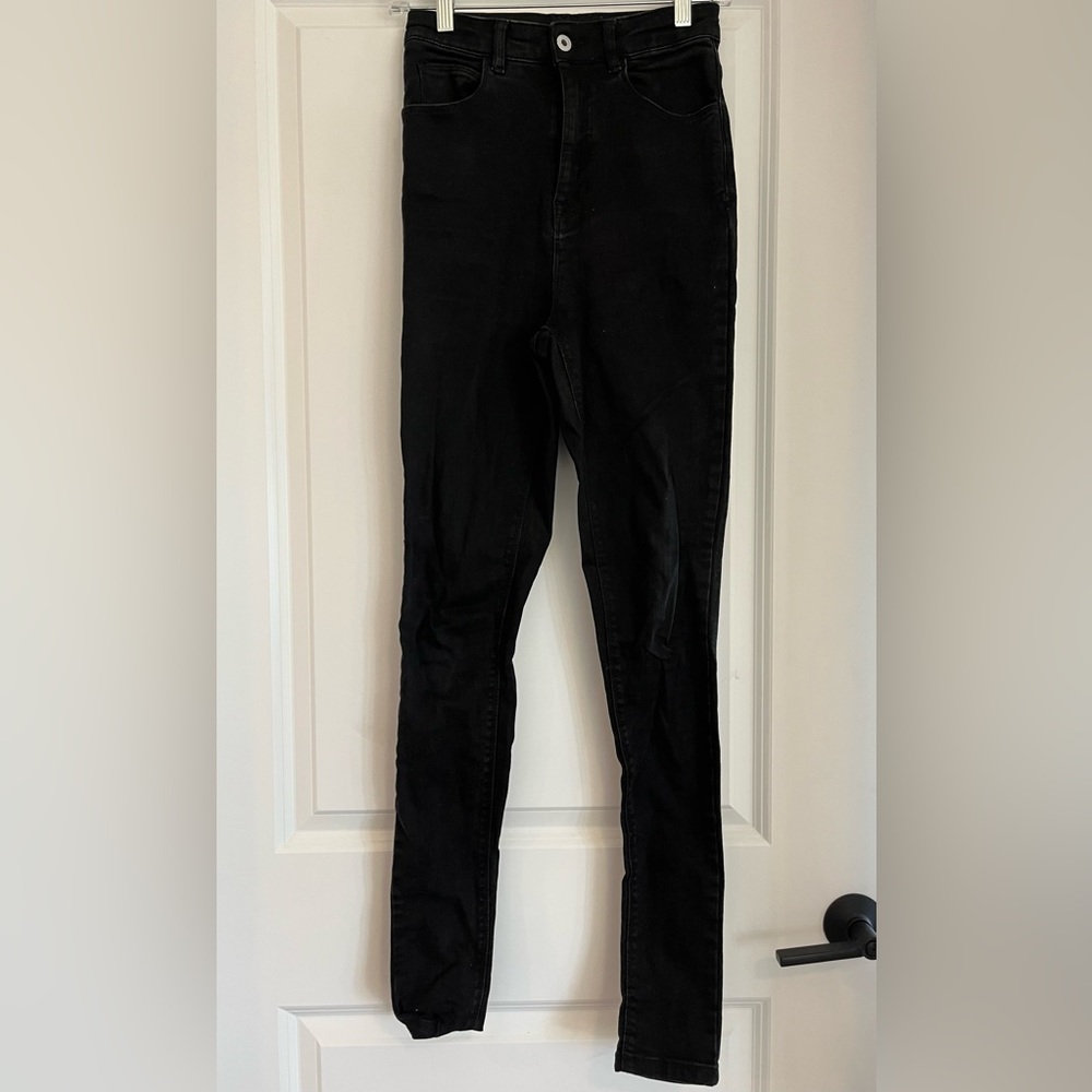 Black High Waist Skinny Jeans